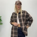 camicia a quadri comfy